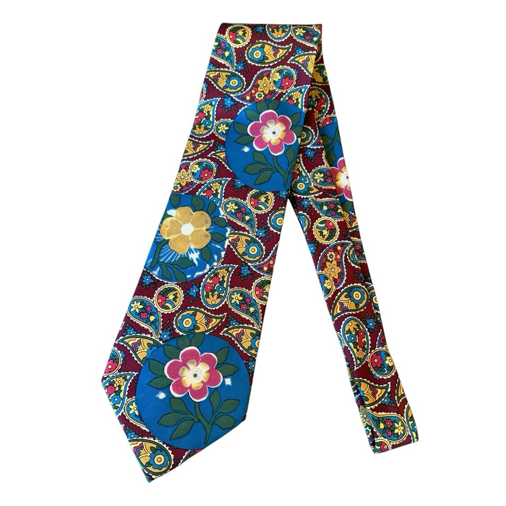 Vintage NWT Dolce & Gabbana Cravatte Floral Neck Tie Sexy Pin Up 100% Silk Italy